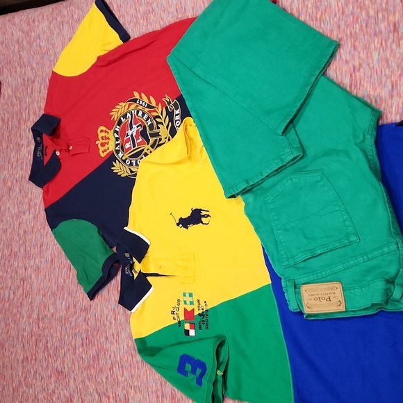 Used Ralph Lauren Polo bundle. Two polos and jeans. All Three pieces! SUPER DOPE - Picture 1 of 16